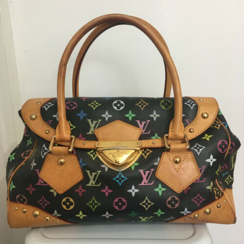 Louis Vuitton Beverly Black Multicolore Monogram Canvas And Leather Shoulder Bag