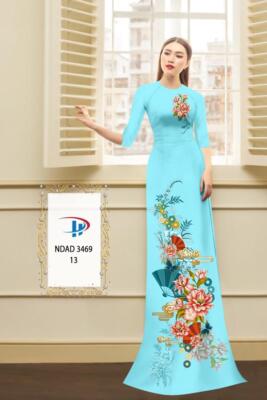 Ao Dai Vietnamese Silk Print 3D , Designer Flowers Long Dress With Pants | eBay Ao Dai Vietnamese Silk Print 3D , Designer Flowers Long Dress With Pants | eBay