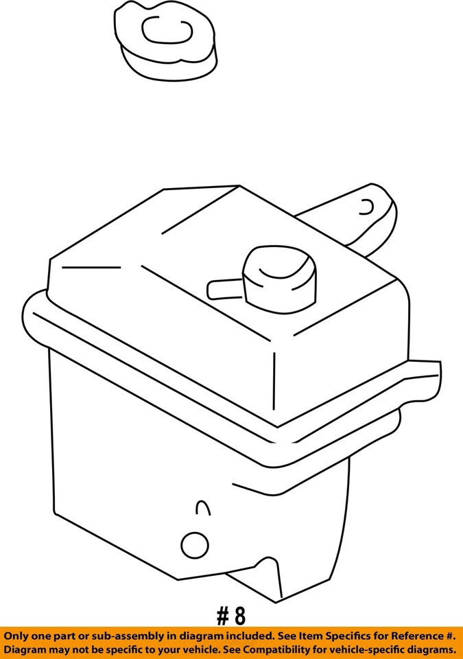 Used Engine Coolant Reservoir fits: 2001 Mazda MPV Grade A Foto 4 de 4