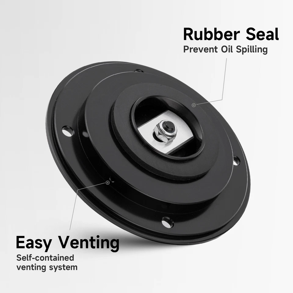 CNC Keyless Cover Fuel Gas Tank Cap For Suzuki GSXR600/750 GSXR1000 SV650S Black - Image 4 of 4