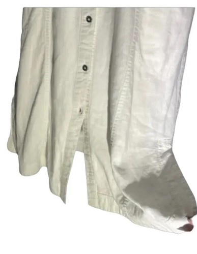 Maeve- Anthropologie Elspeth linen White Dress. Size 0. Very Flattering Fit - Picture 8 of 19
