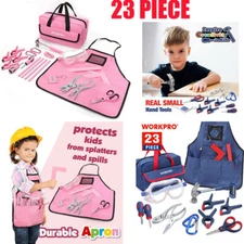 WORKPRO 23PC Child Hand Tool Kits with Storage Bag Blue /Pink for Boys/Girl NEW
