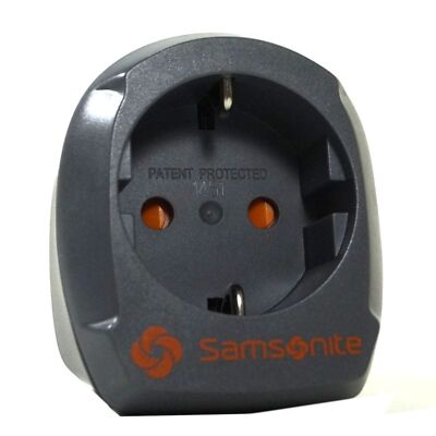 Samsonite Europe/UK Adaptor 2 Grau 61605-1374 Reiseadapter Adapter
