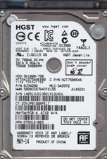 GENUINE HGST HTS541075A9E680 p/n: 0J34282 mlc: DA5972 2014-2015 750GB 2.5" SATA