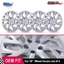 16" Wheel Hub Covers Rim Snap On Hubcaps For 2017-2019 Toyota Corolla Sliver