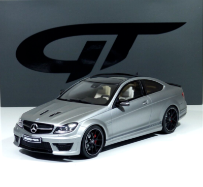Mercedes Benz C63 AMG V8 Edition 507 2013 Gray / Black Rims 1:18