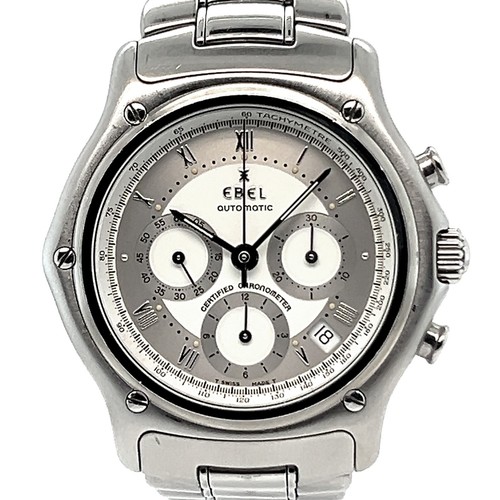 Ebel Le Modulor A7702 Automatic Chronograph Chronometer Date Edelstahl Fullset