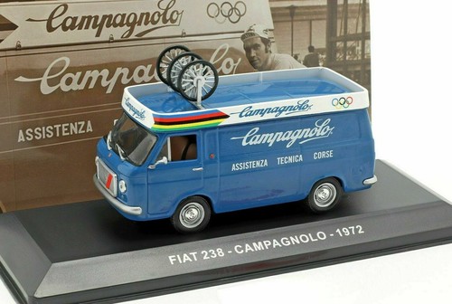  ASSISTANCE COURSE CYCLISTE SUPPORT CAMPAGNOLO 1972 FIAT 238 VAN ÉCHELLE 1:43 - Photo 1/1