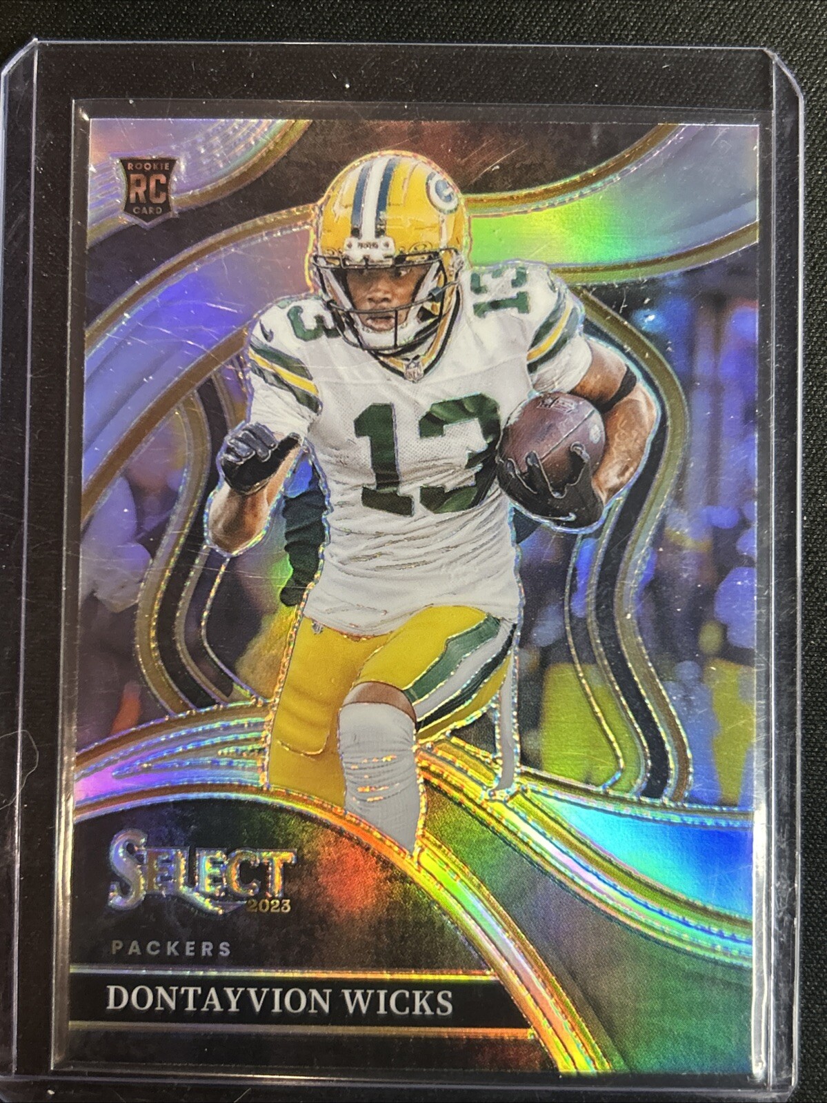 🔥Dontayvion Wicks 2023 Panini Select Club Level Silver Prizm Rookie Packers