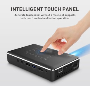 4K DLP Projecteur Mini Projecteurs intelligents WIFI Accueil Théâtre Batterie intégrée