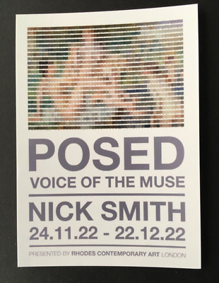 Nick Smith Posed - Voices of the Muse Ausstellung Show Card - unsigniert