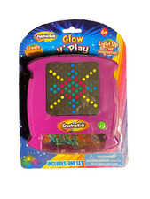 Creative Kids Glow & Play Light Up Pegs Set~NEW~PurpleCase~AA Batteries Included