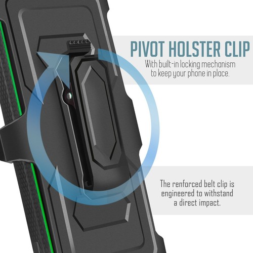Per Motorola One 5G Ace/G 5G custodia antiurto + clip adatta a Otterbox Defender - Foto 95 di 100