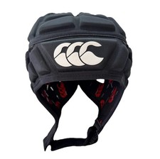 Image of Canterbury Raze Headguard Rugby Junior Size Medium XS Black New