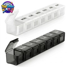 Large 7-Day Pill Case Organiser Weekly Pill Box Daily Medicine Storage Dispenser