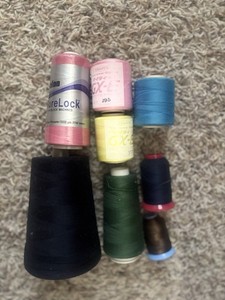 Sale! Thread lot of 8 spools New Teijin Tx-e Sure Lock Assorted Colors