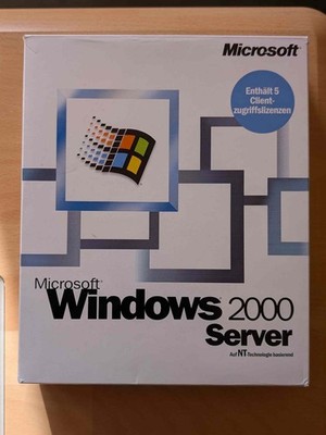 Windows 2000 Server mit Originalverpackung