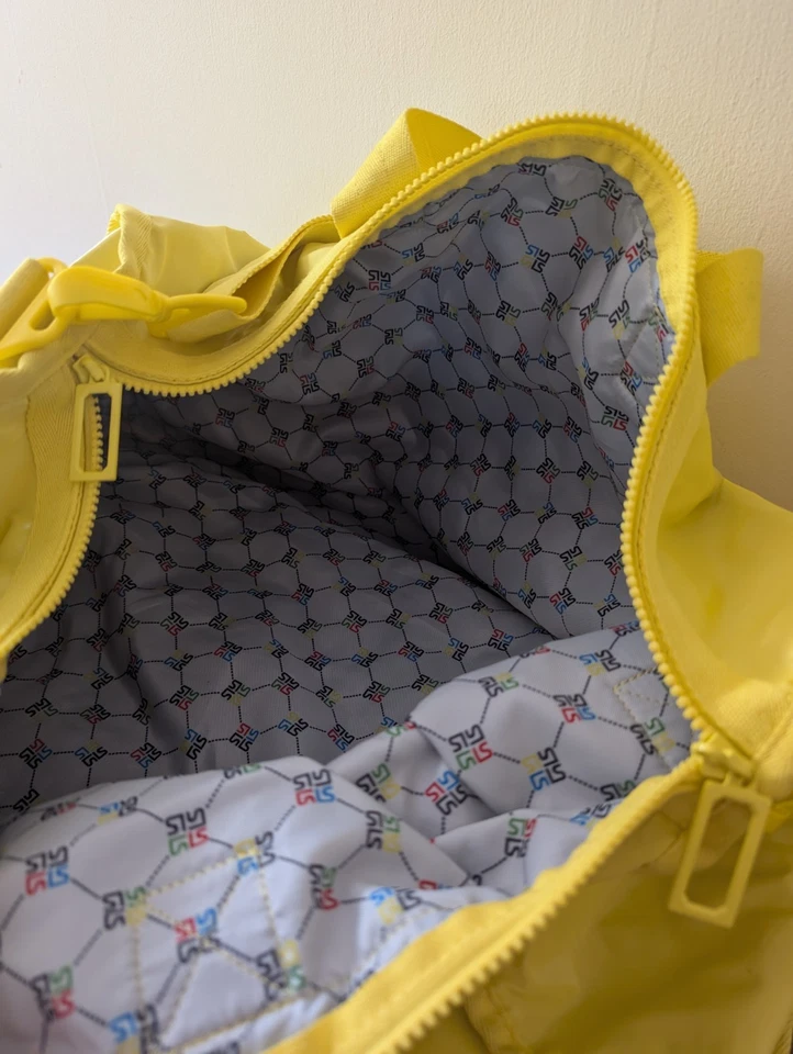 Bolso de Lona LeSportsac Boston Grande Amarillo Brillante Fin de Semana Noche Foto 4 de 4