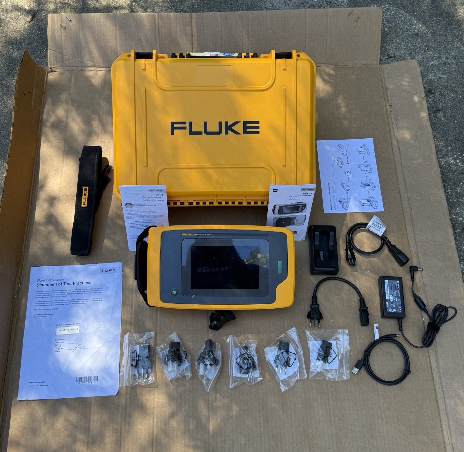 Fluke ii 500 Industrial Acoustic Imager, 2 to 52 kHz, w/ All Accessories