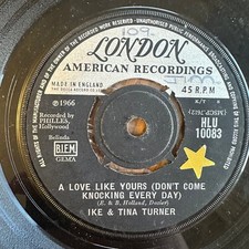 Ike & Tina Turner - A Love Like Yours 7" Single 1966 London Soul R&B 45 RPM