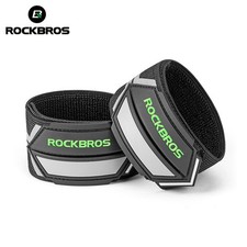 ROCKBROS Bicycle Pants Clips,Reflective Wristbands Ankle Bands Leg Straps 2pcs