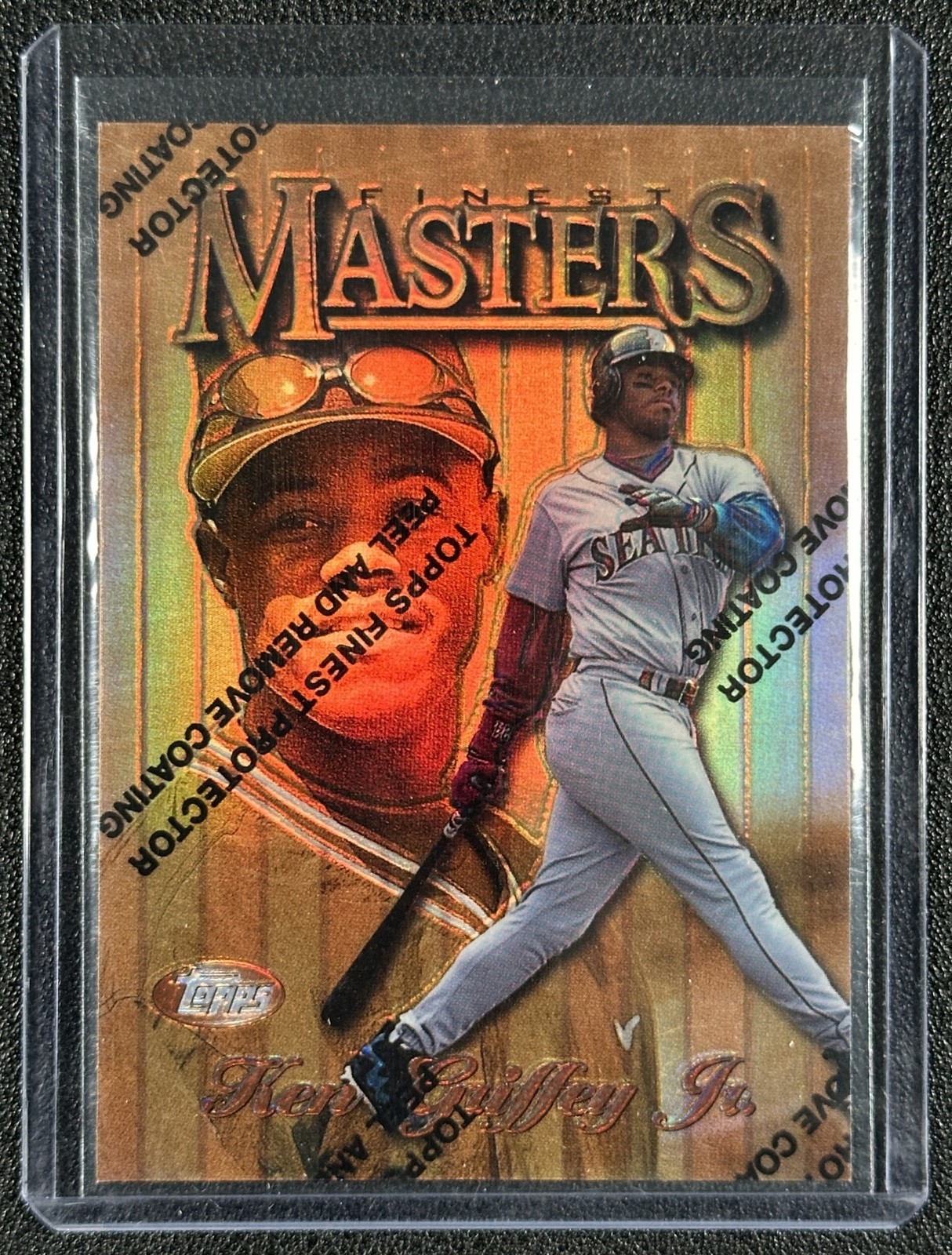 KEN GRIFFEY JR. 1997 TOPPS FINEST #238 MASTERS REFRACTOR W/ COATING MARINERS