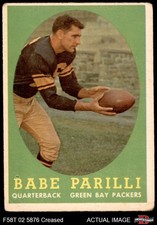 1958 Topps #118 Babe Parilli Packers Kentucky 2 - GOOD