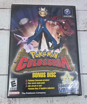Pokémon Colosseum Bonus Disc (Nintendo GameCube, 2004) CIB Jirachi Event