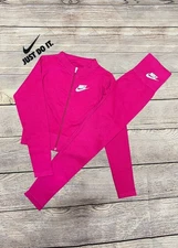 NIKE 2 Piece Pink Seamless Suit Female (Stretchable) (Large)