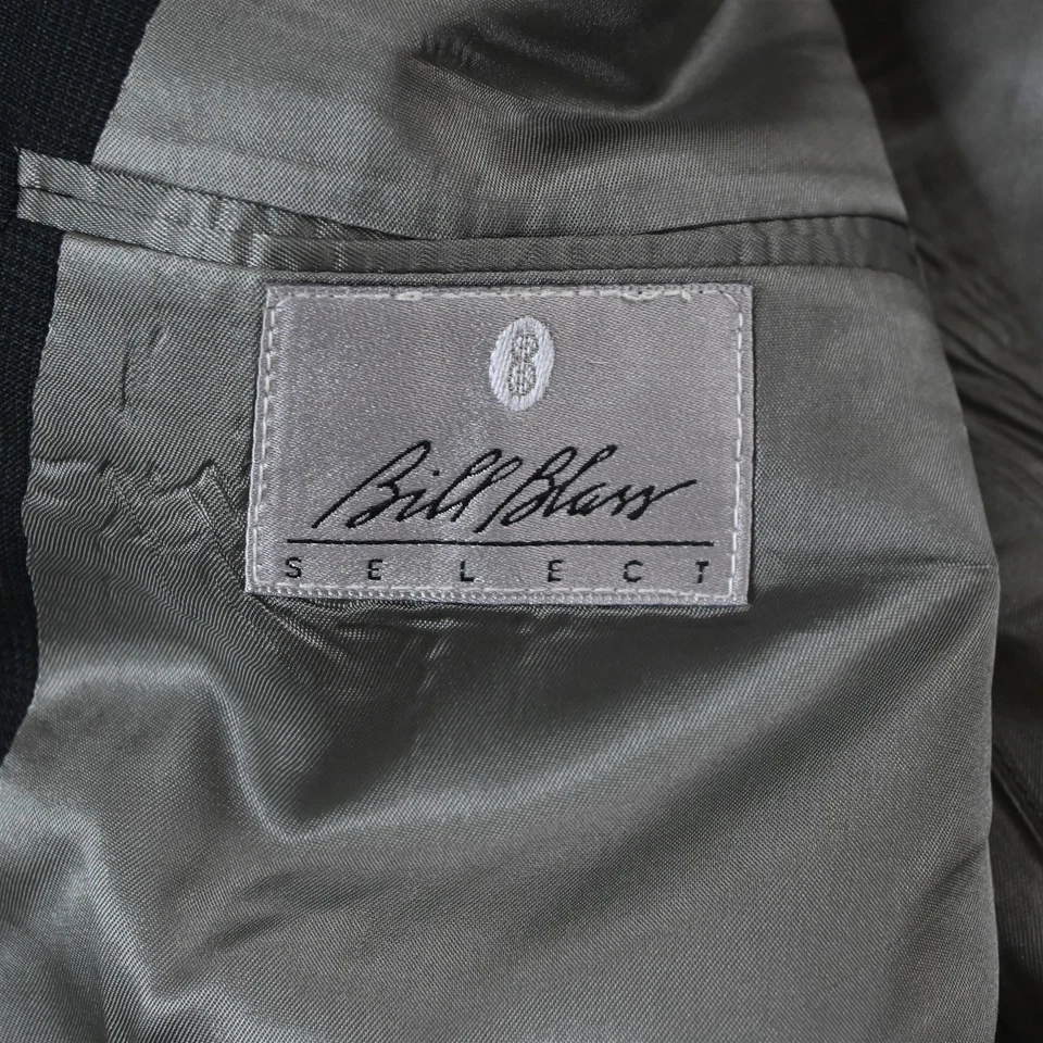 Terno calça jaqueta masculina vintage EUA Bill Blass 44R 36x30 verde xadrez Glenn 100% lã - Imagem 4 de 4