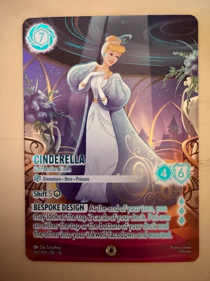 Disney Lorcana Iconic - Cinderella - Unintentional Icon 242/204