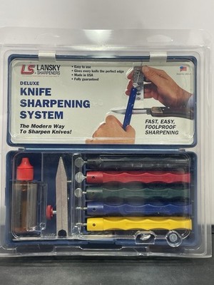 Lansky LKCPR Professional 5-Stone Controlled-Angle Knife Sharpening System NEW