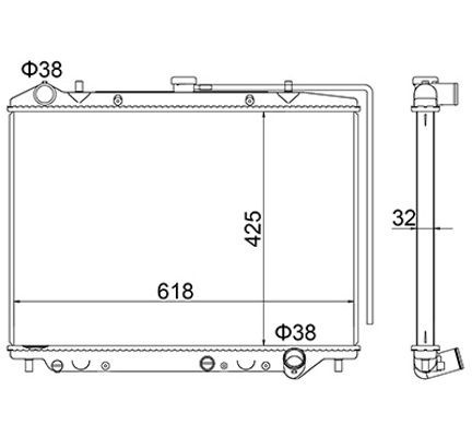 Hart 622 285 KüHler, MotorküHlung FüR Opel-image