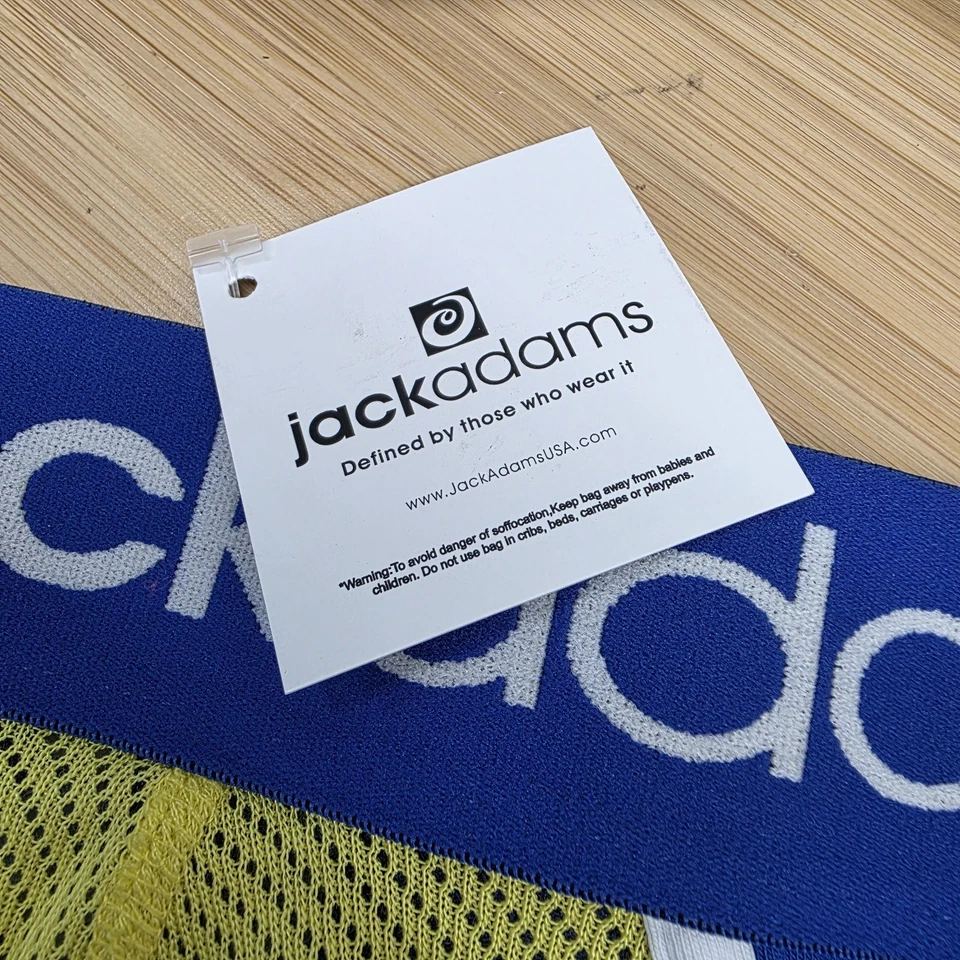 Jack Adams Nano Calzoncillo Azul Amarillo Malla Pequeño 401-259 Foto 3 de 4