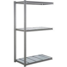 Industrial 3 Shelf Heavy Duty Boltless Shelving Z Beam Add On 60Wx48Dx84H Steel