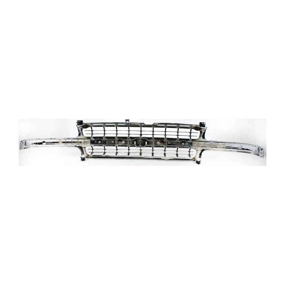 Grille For 99-2002 Chevrolet Silverado 1500 2000-2006 Tahoe Chrome Plastic Foto 4 de 4