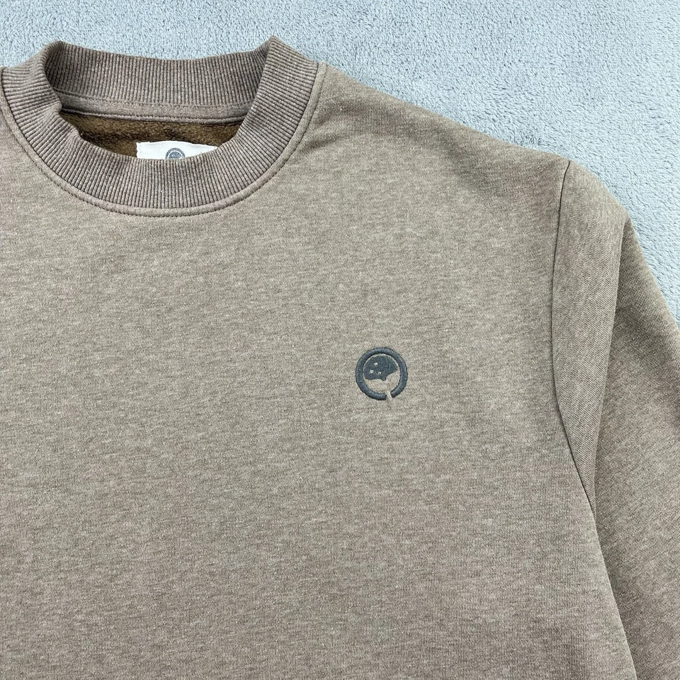 Sudadera Pullover Ocean Laundry Hombre Beige Algodón Talla M Pullover - Logo Foto 3 de 4