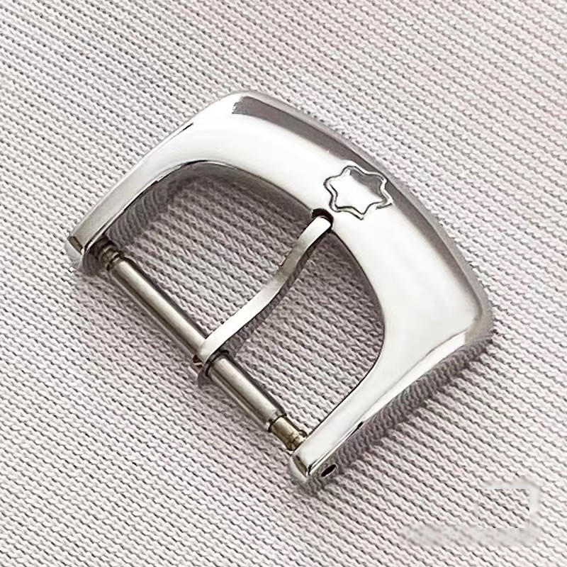 Original Montblanc Stainless Steel 17mm Pin Buckle ,Star Collection Buckle