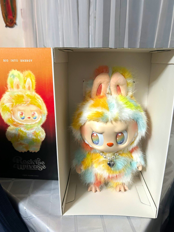 POP MART Rock the Universe The Monsters Big Into Energy Flocked Vinyl Plush Doll