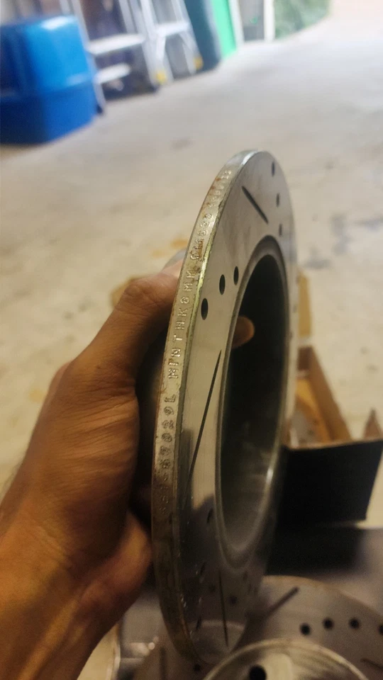 Front and Rear Brake Rotors For 1989-1996 Nissan 240SX| Drilled Slotted Disc ... - Image 3 of 3