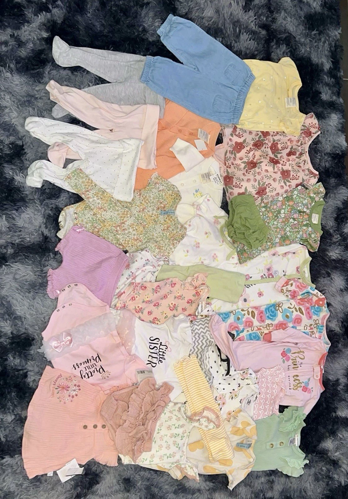 ❤️❤️ Size 3-6 Months Baby Girl Clothing Big Lot Bundle Of 31 Items