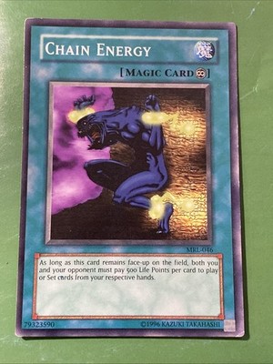 Yu-Gi-Oh! Chain Energy SRL-046 Unlimited Edition 1996 Excellent