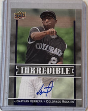 Jonathan Herrera 2009 Upper Deck Inkredible Series 2 Auto #INK-HE