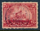 99c Start! US Revenue Stamp Battleship RB28p Etna Chemical Co. 1900 cancel — photo 1