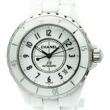 CHANEL J12 Automatic Men's H0970 Used White