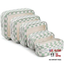 5PCS Diaper Bag Organizer Pouch Set,TSA Approved Toiletry Bag, 5pcs Green