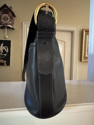 Bolso de Hombro COACH EE. UU. Hecho en Guante Negro Cuero de Vaca Curtido Vale la pena 4143 - Imagen 10 de 18