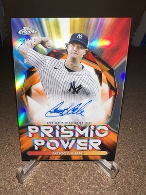 2021 Topps Chrome - Prismic Power Autographs Gerrit Cole #PPA-GC /25 (AU)