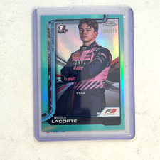 2025 Topps Chrome Formula 1 F1 #71 Nicola Lacorte 1st Aqua Refractor /199
