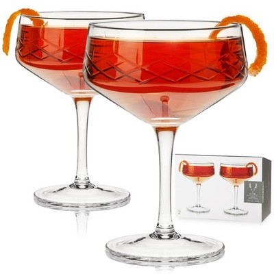 Admiral Crystal Coupe Glasses Viski  (Set of 2)